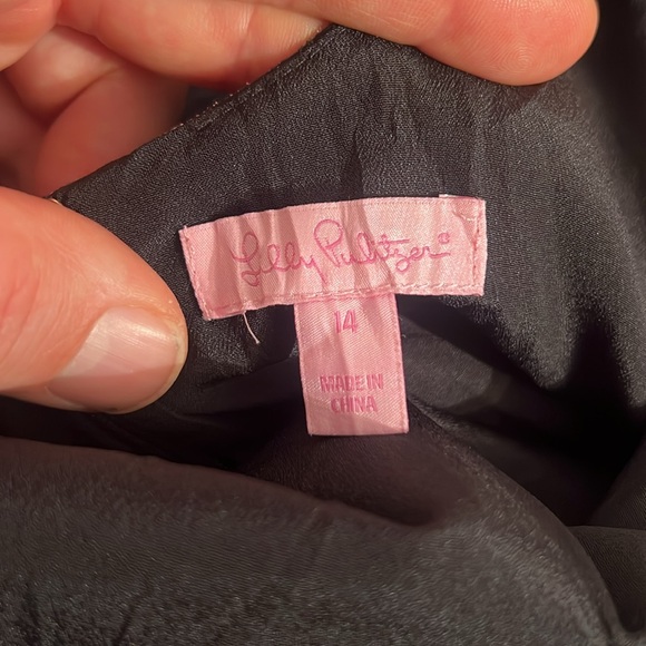 Lilly Pulitzer Plus Size Janice Shift Dress Black gold size 14 - Picture 7 of 15